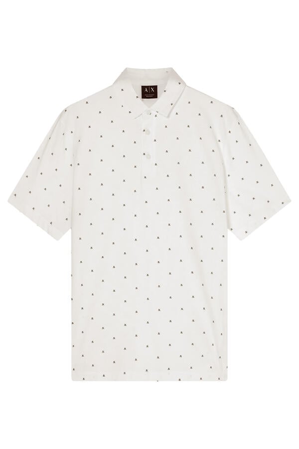Logo Pattern Polo Shirt