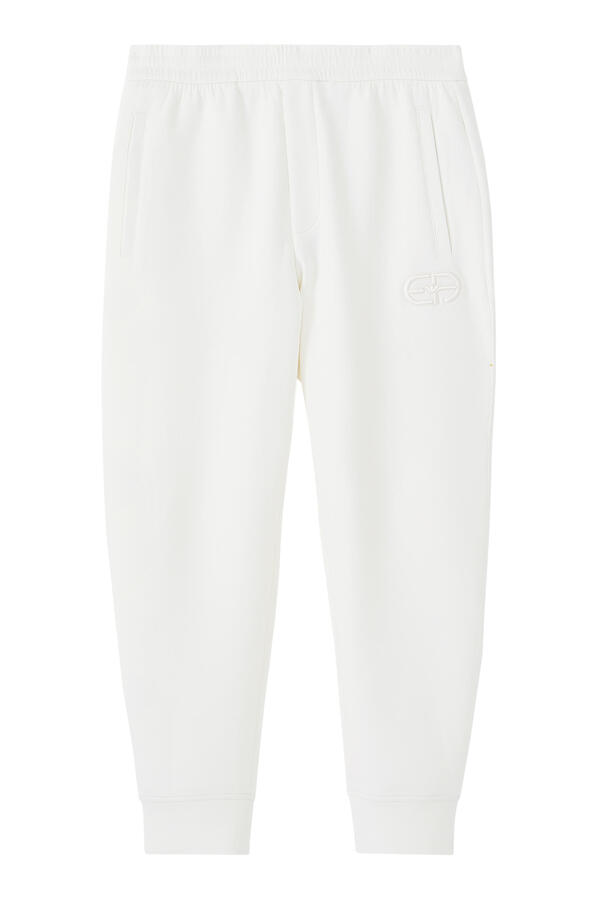 Embossed Embroidered EA Logo Double-Jersey Joggers
