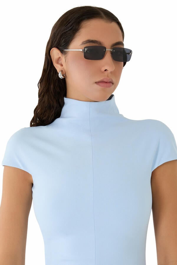 First Crystal Rectangular Sunglasses