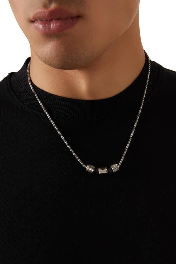 Onyx Rondelle Necklace
