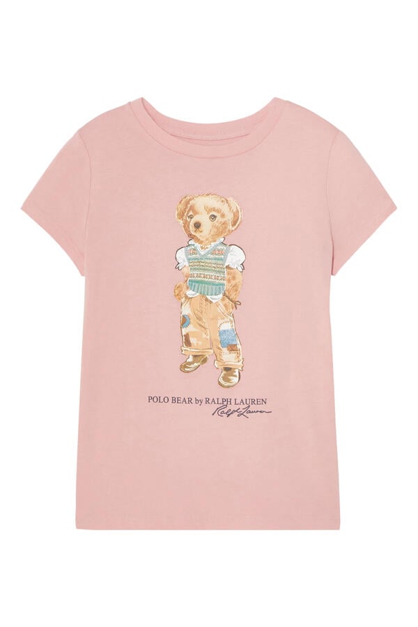 Kids Polo Bear Cotton Jersey T-Shirt 