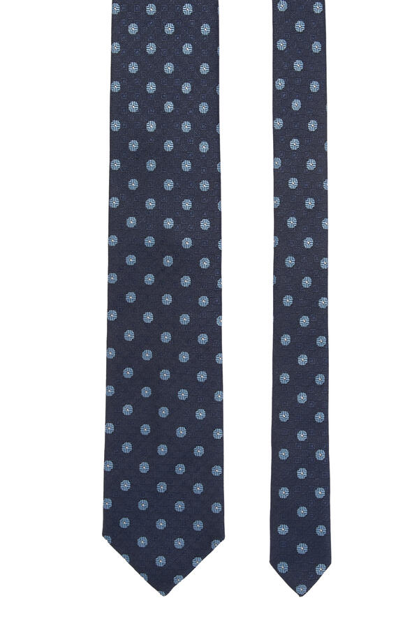 Floral Woven Shantung Silk Tie