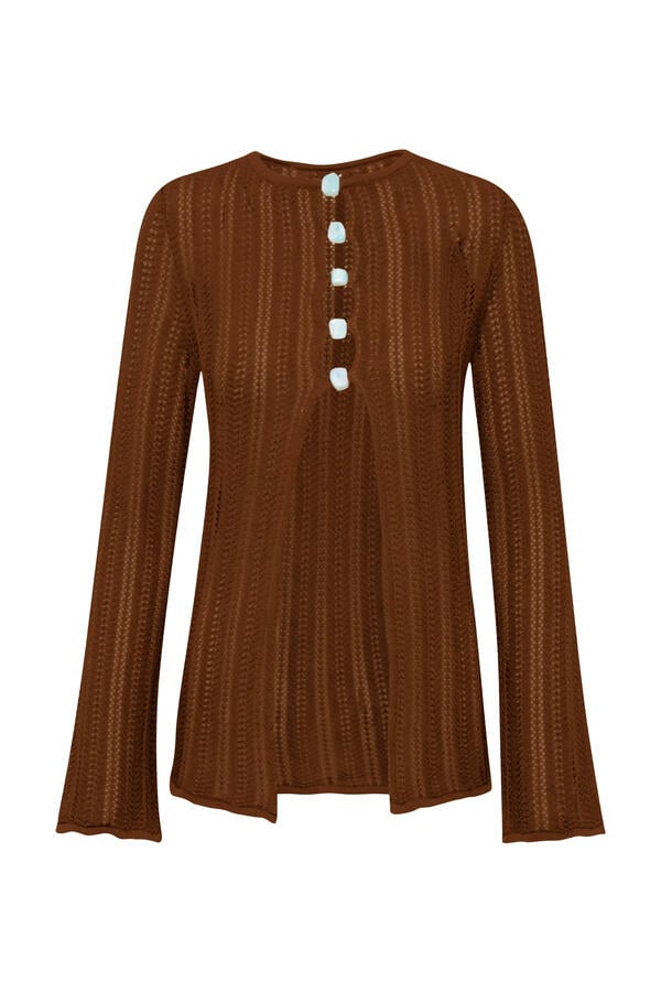 Corsica Knit Long-Sleeve Top