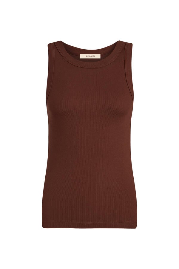 Ribbed Cotton Tank Top