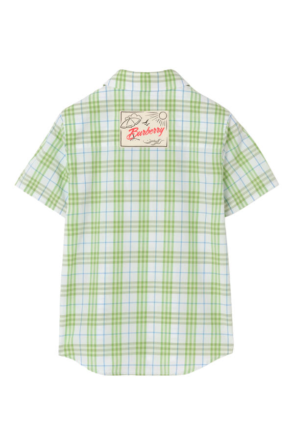 Kids Logo Check Shirt