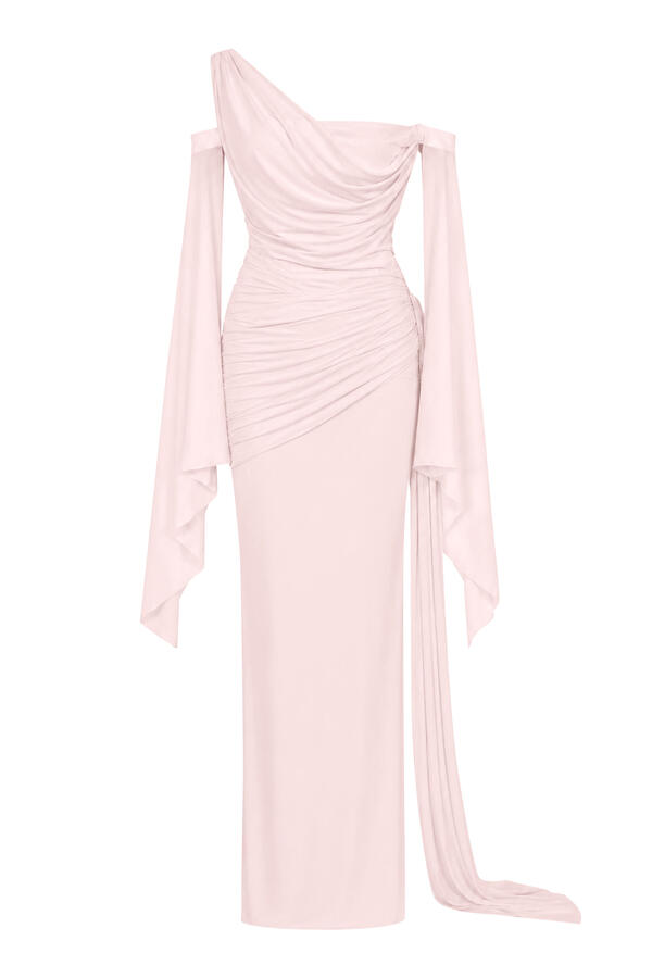 Cynthia Off-Shoulder Neck Gown