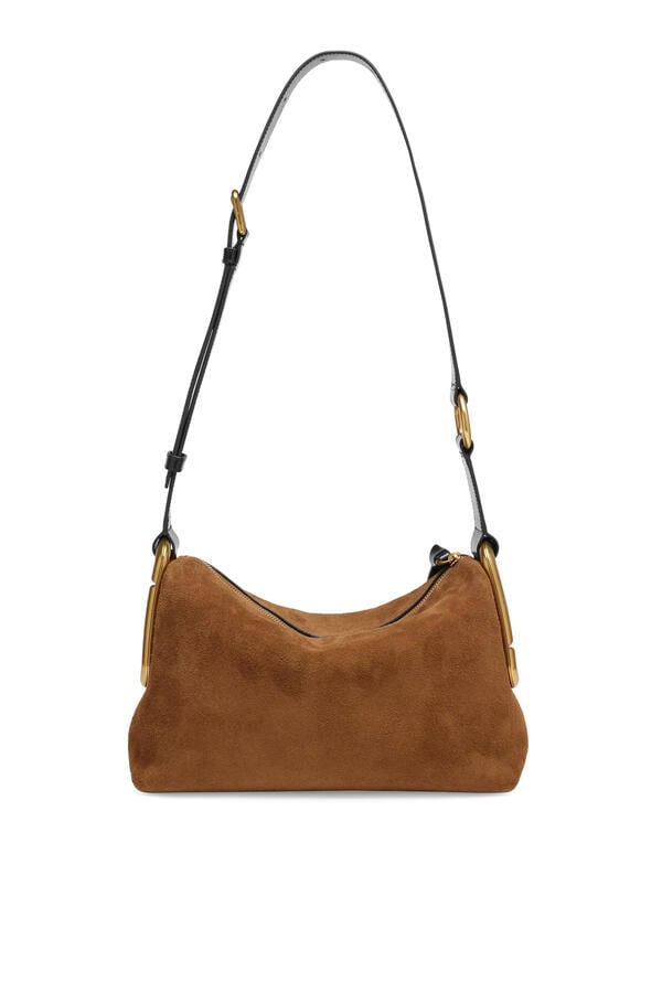 Scene Medium Shoulder Bag In Suede