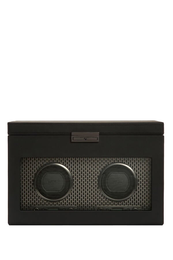 Axis Double Watch Winder with Storage