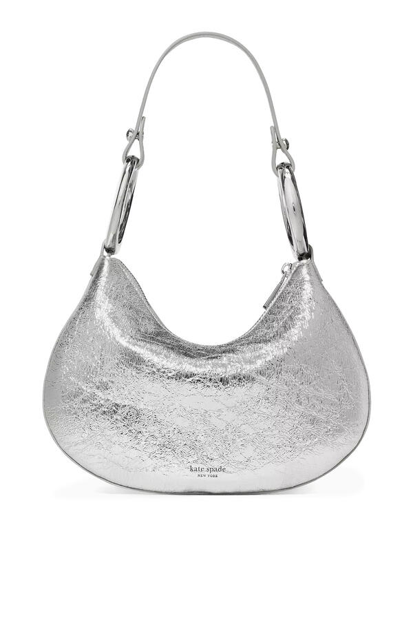 The Crinkle Metallic Bangle Bag