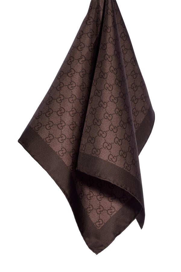 GG Silk Twill Jacquard Carré