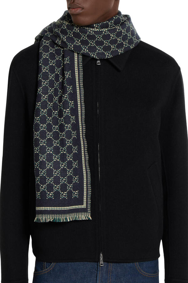 GG Wool Jacquard Scarf