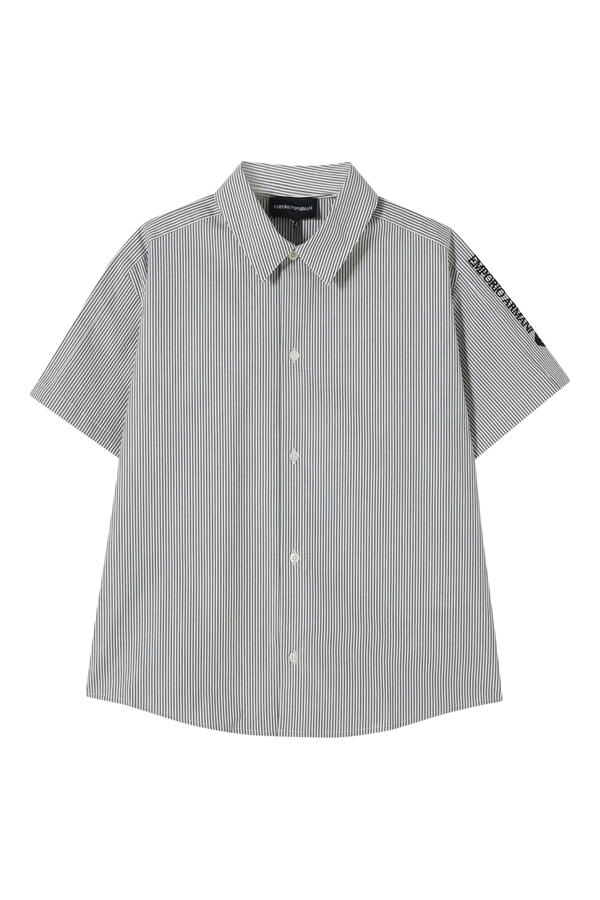 Kids Pinstriped Classic Collar Shirt