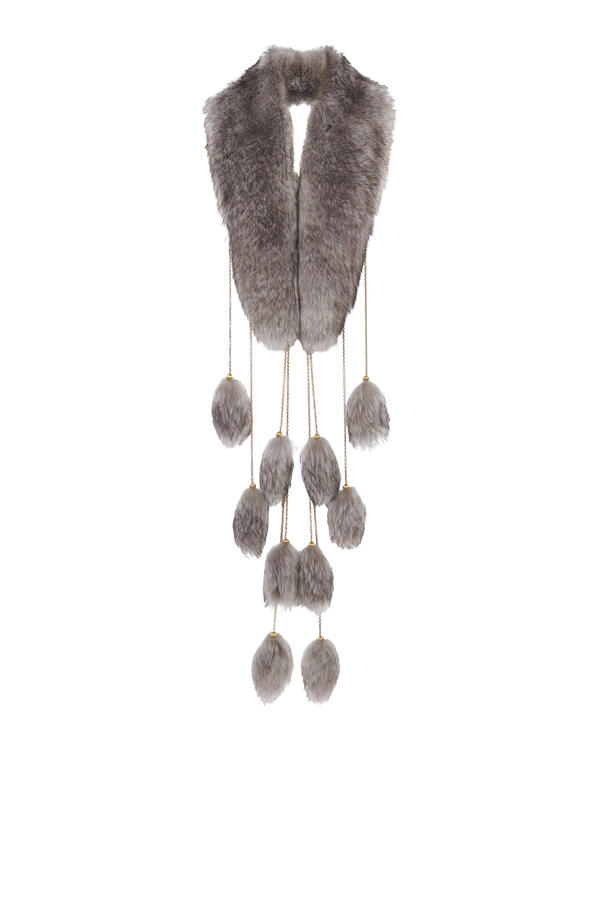 The Treasure Tails Shearling Scarf