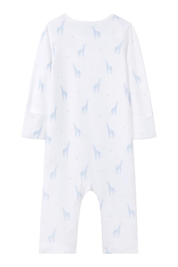 Kids Giraffe Print Sleepsuit Organic Cotton