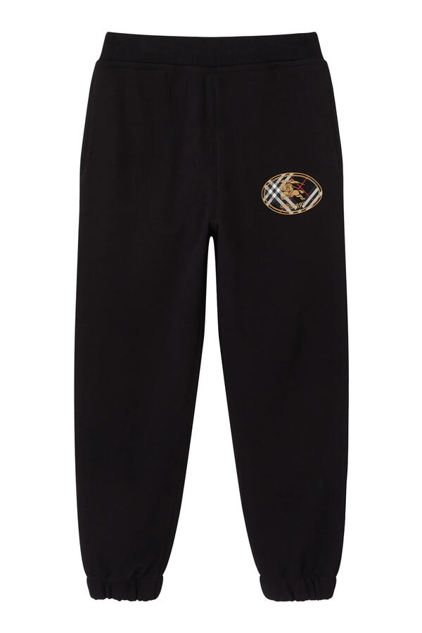 Kids Check Knight Stamp Jogging Pants