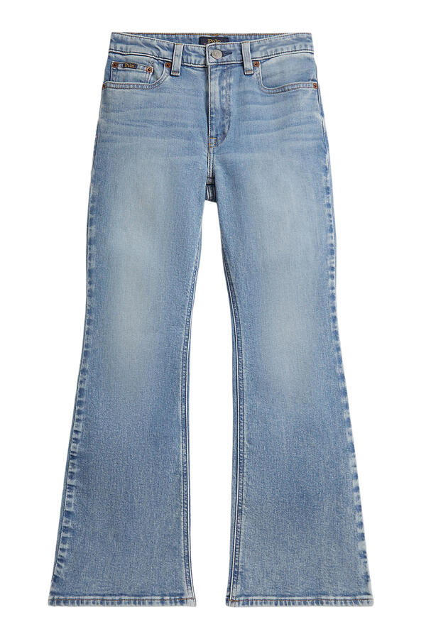  Kids Flared Stretch Denim Jeans