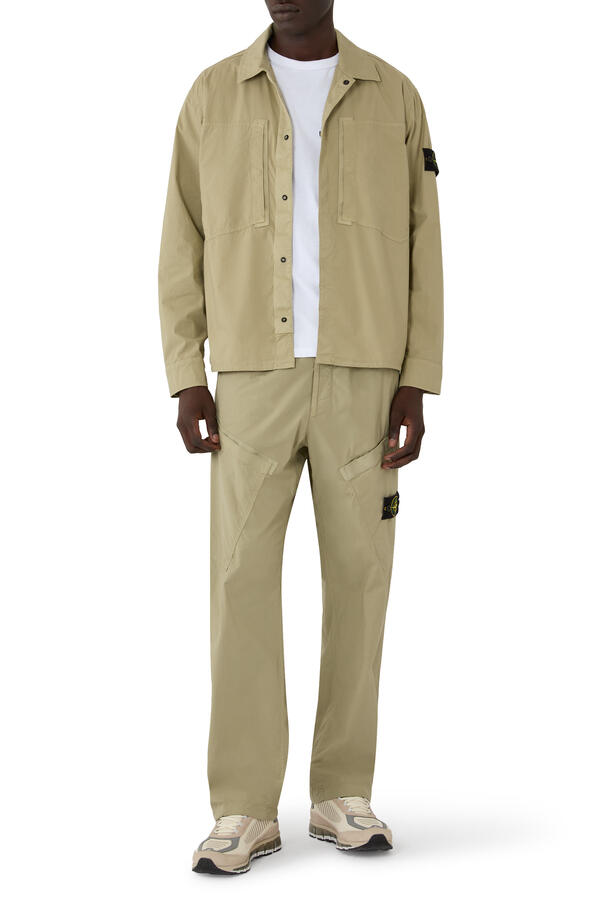 Logo Patch Zip-Up Overshirt
