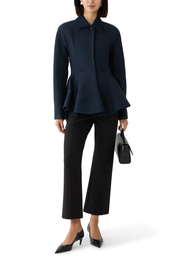 Crepe Peplum Jacket