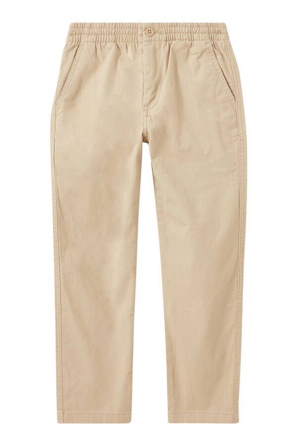Kids Logo Embroidered Elasticated Chino Trousers