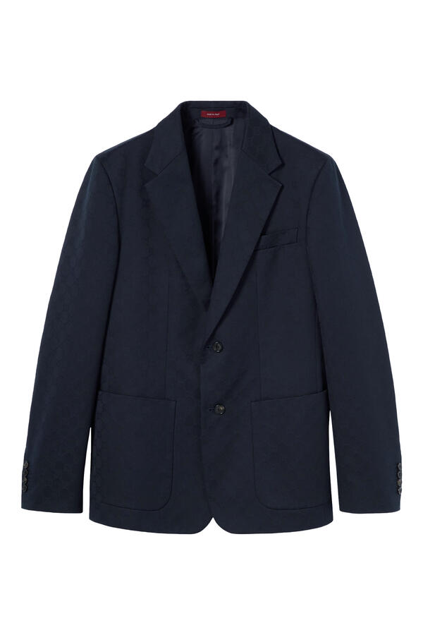 GG Cotton Gabardine Jacquard Jacket