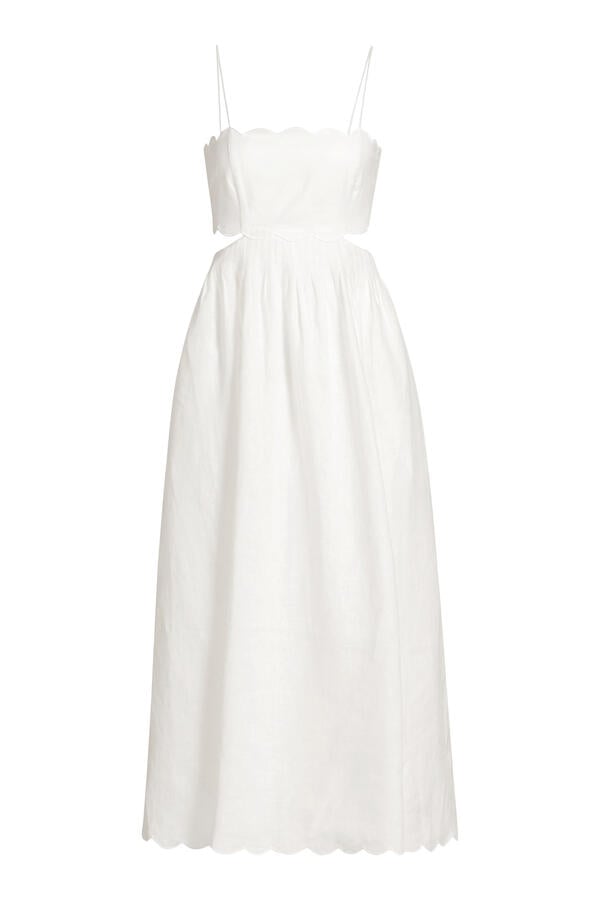 Rhiannon Scallop Midi Dress