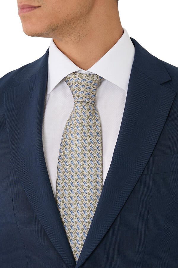 Ananas Print Silk Tie