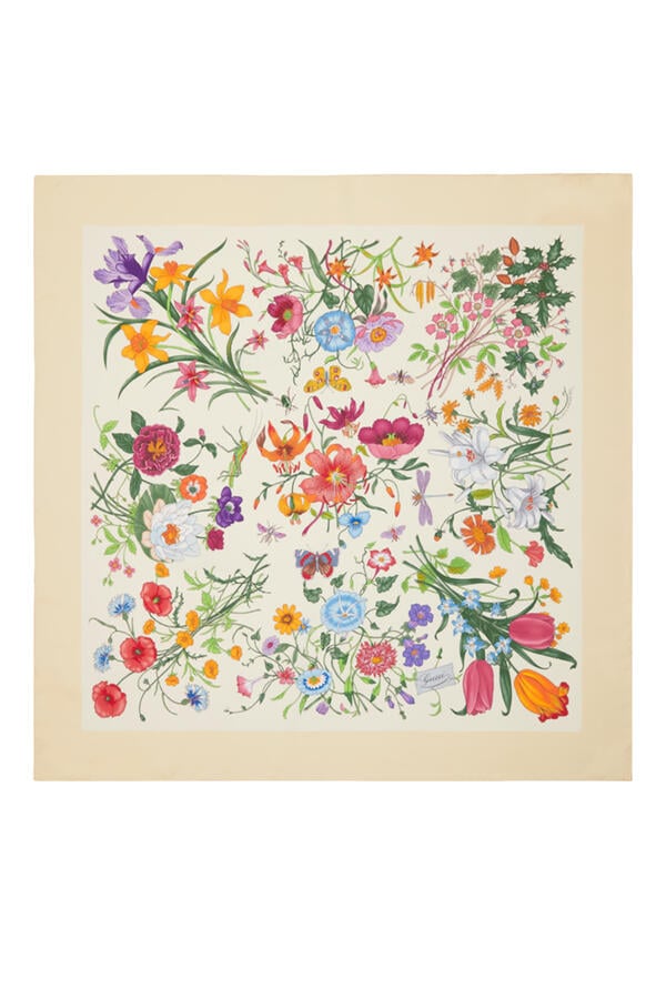 Printed Silk Twill Carré