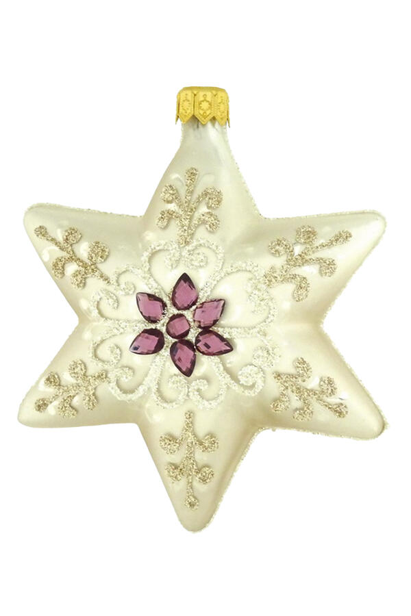 Glass Star Ornament