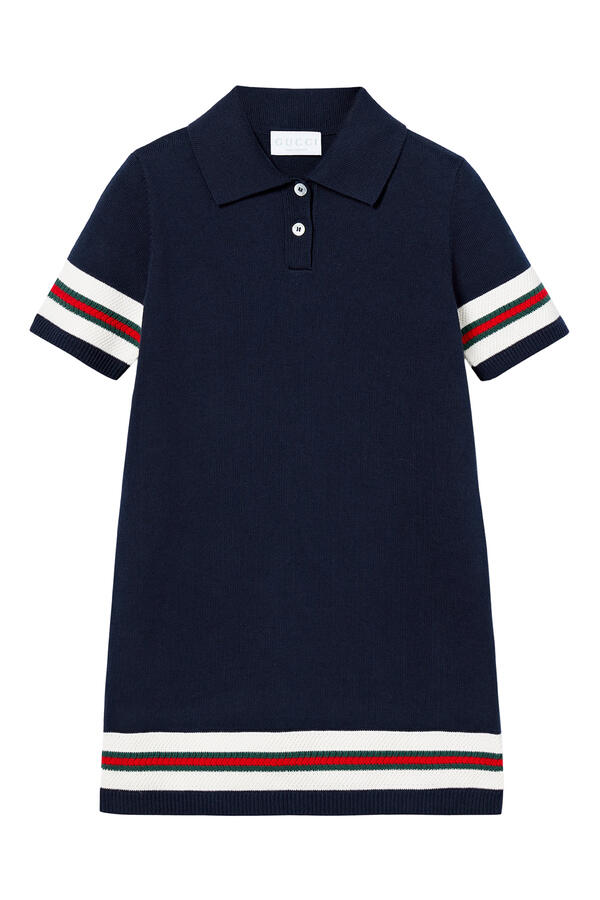 Kids Web-Detail Polo Dress