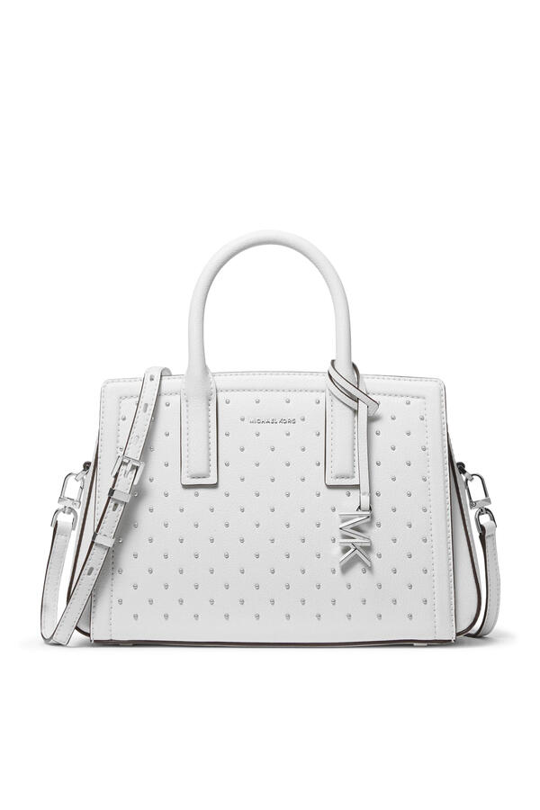 Laila Small Studded Leather Satchel