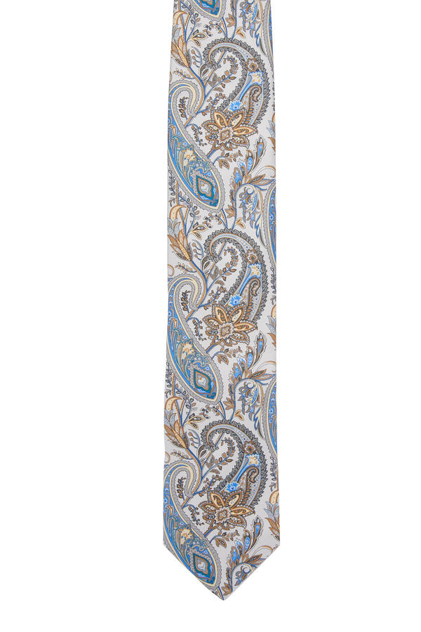 Paisley Print Silk Tie