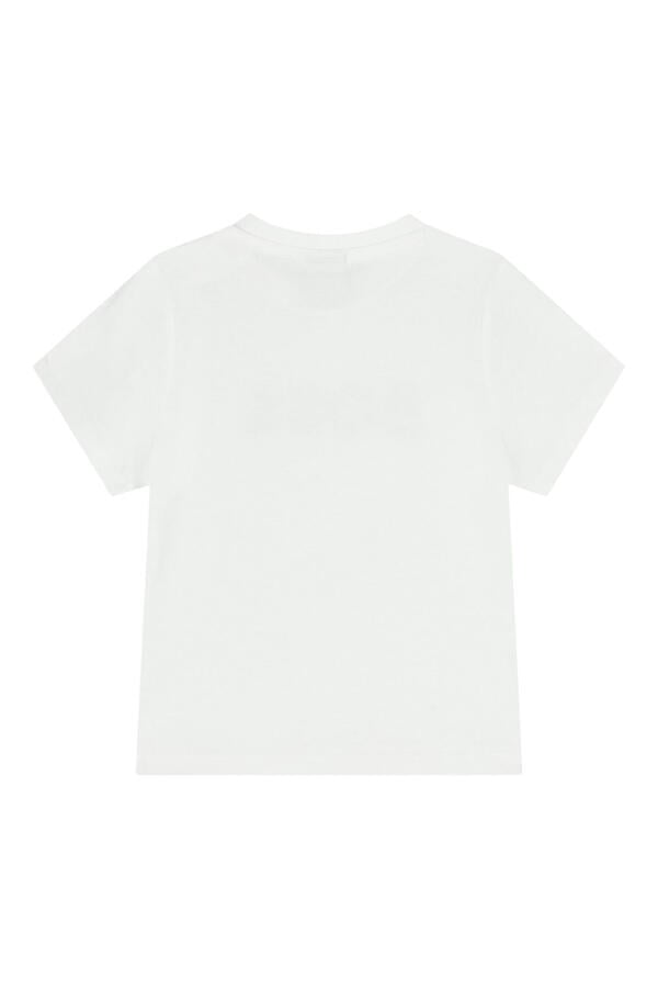 Kids Logo Print Cotton T-Shirt