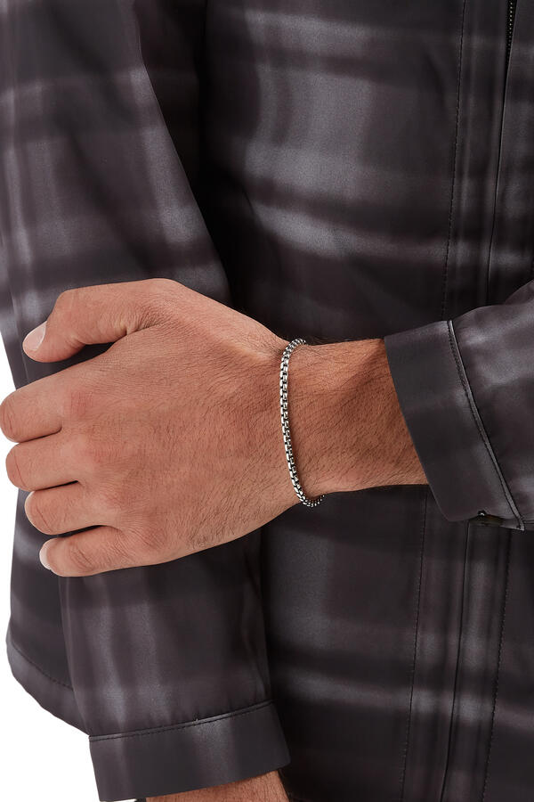 Box Chain Bracelet, Sterling Silver