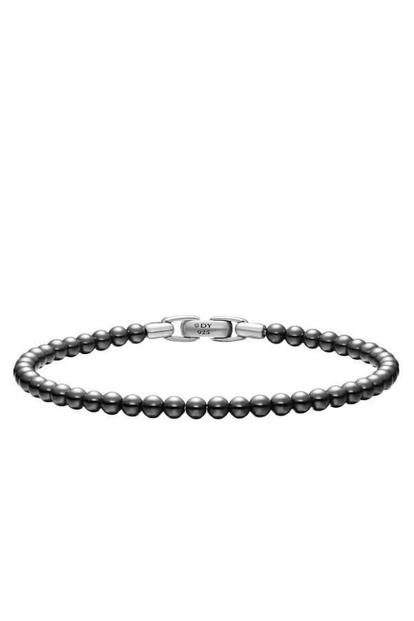 Spiritual Bracelet, Sterling Silver & Hematine