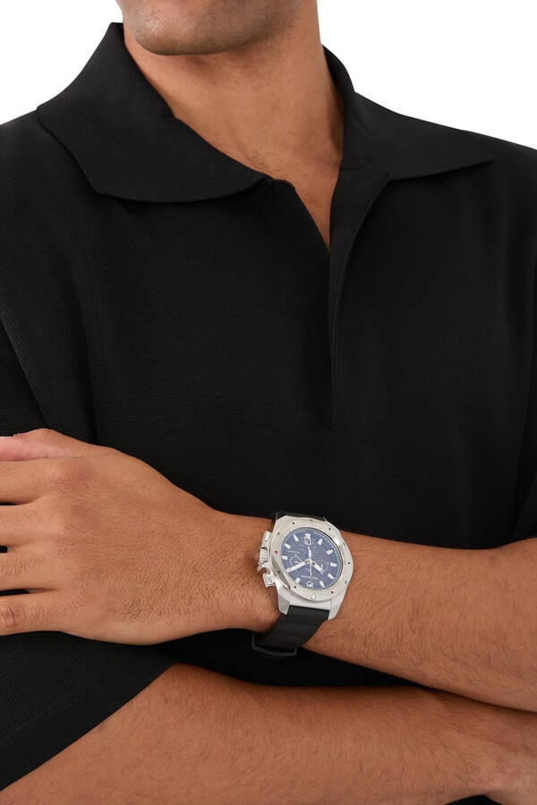 I.N.O.X. Chrono Watch, Rubber & Stainless Steel, 43mm