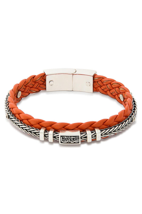 We Are One Bracelet, Sterling Silver & Leather