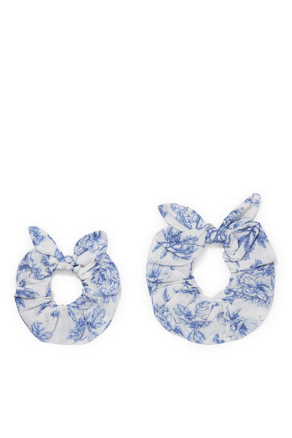 Kids Lively Print Inspiration Toile de Jouy Scrunchies