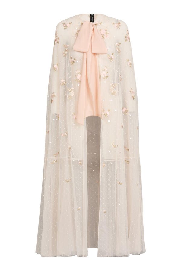 Henrietta Rose Tie Cape 