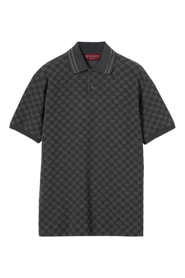 GG Cotton Piqué Jacquard Polo Shirt