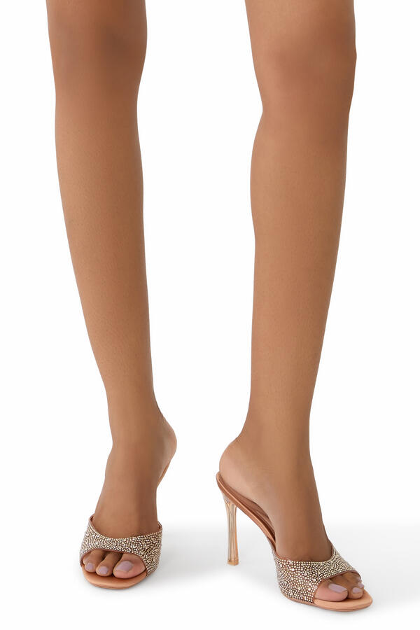 Isabella Vinyl 100 Mule Heels 