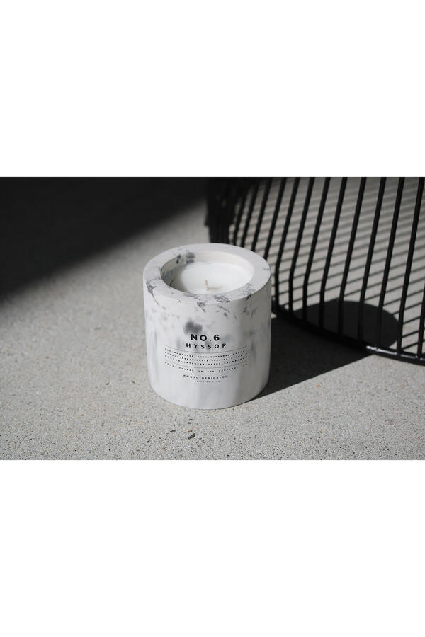 6 Concrete Candle (Hyssop)