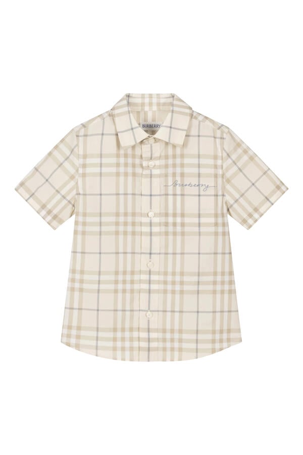 Kids Check Cotton Shirt