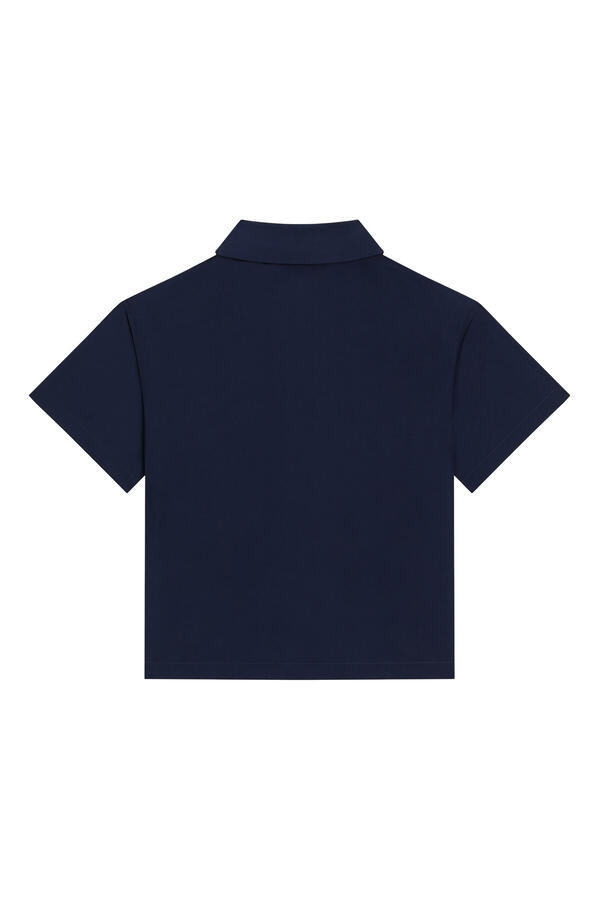 Kids Logo Zip Collar Shirt