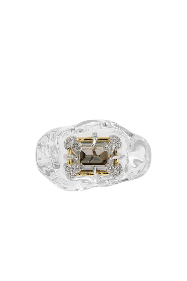 Silverlake Lucite Baguette Ring