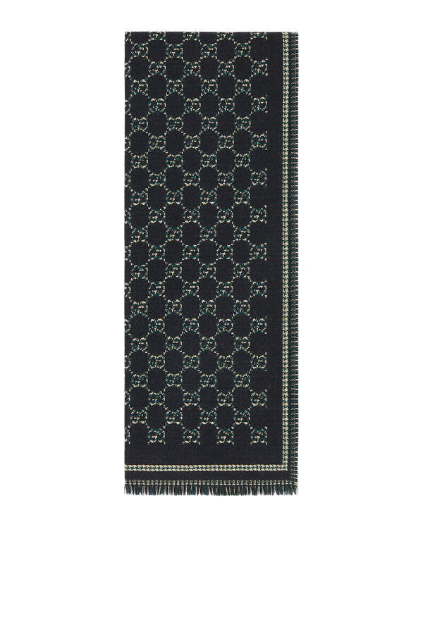 GG Wool Jacquard Scarf