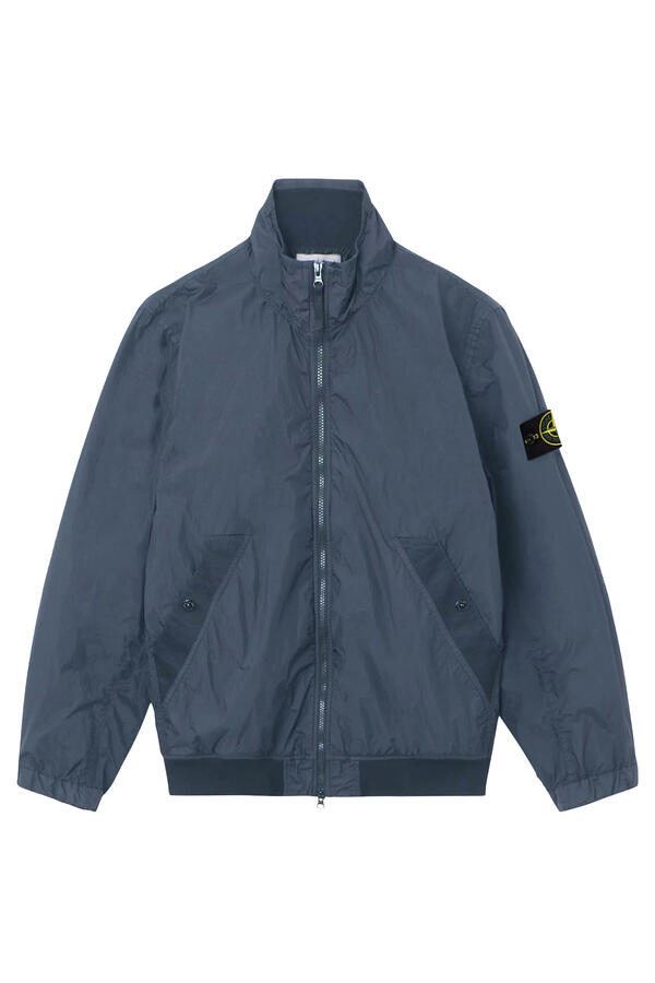 Logo Patch Stand Collar Jacket