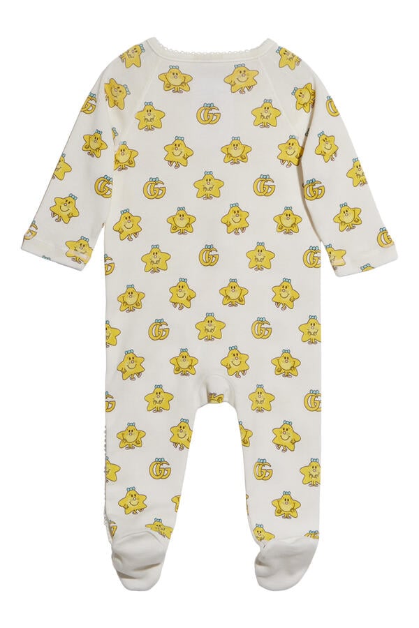 Kids Allover Star and GG Print Sleepsuit