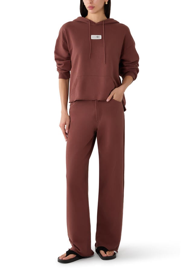 Raw-Edge Legs Trousers
