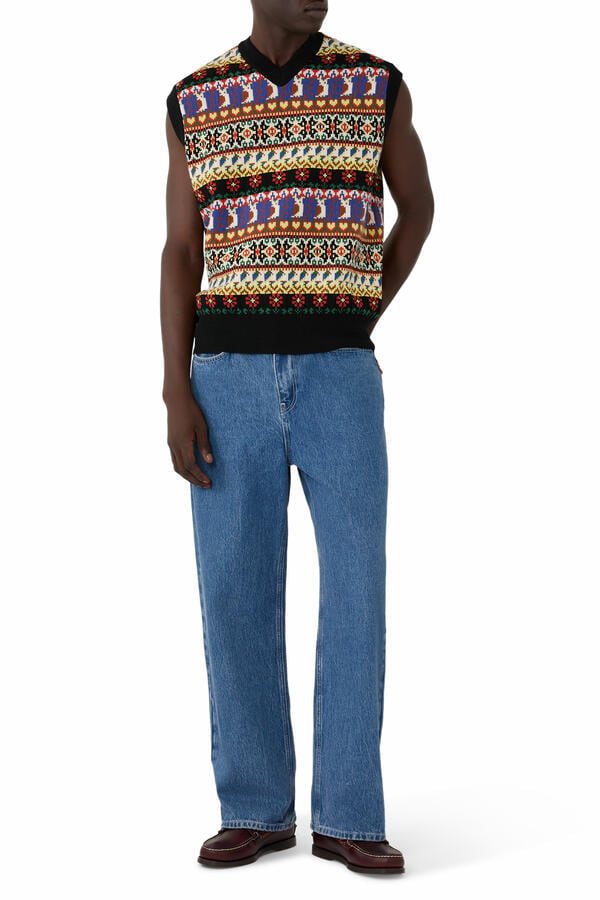 Jacquarded Slope Vest 
