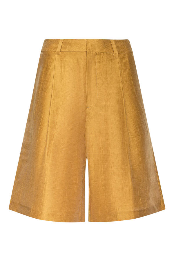 Doretta Linen-Blend Bermuda Shorts 